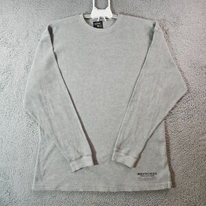 Britches Great Outdoors Sweater Men‎ XL Waffle Knit Long Sleeve Gray
